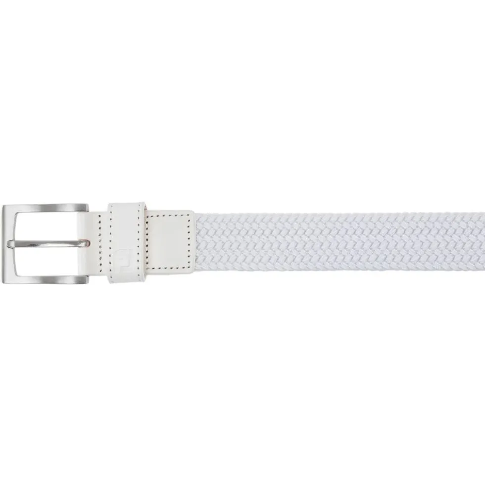 Braided Belte Hvit