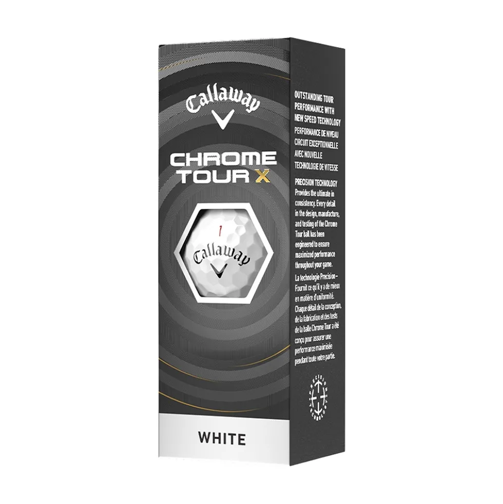 Chrome Tour X Golfball Hvit