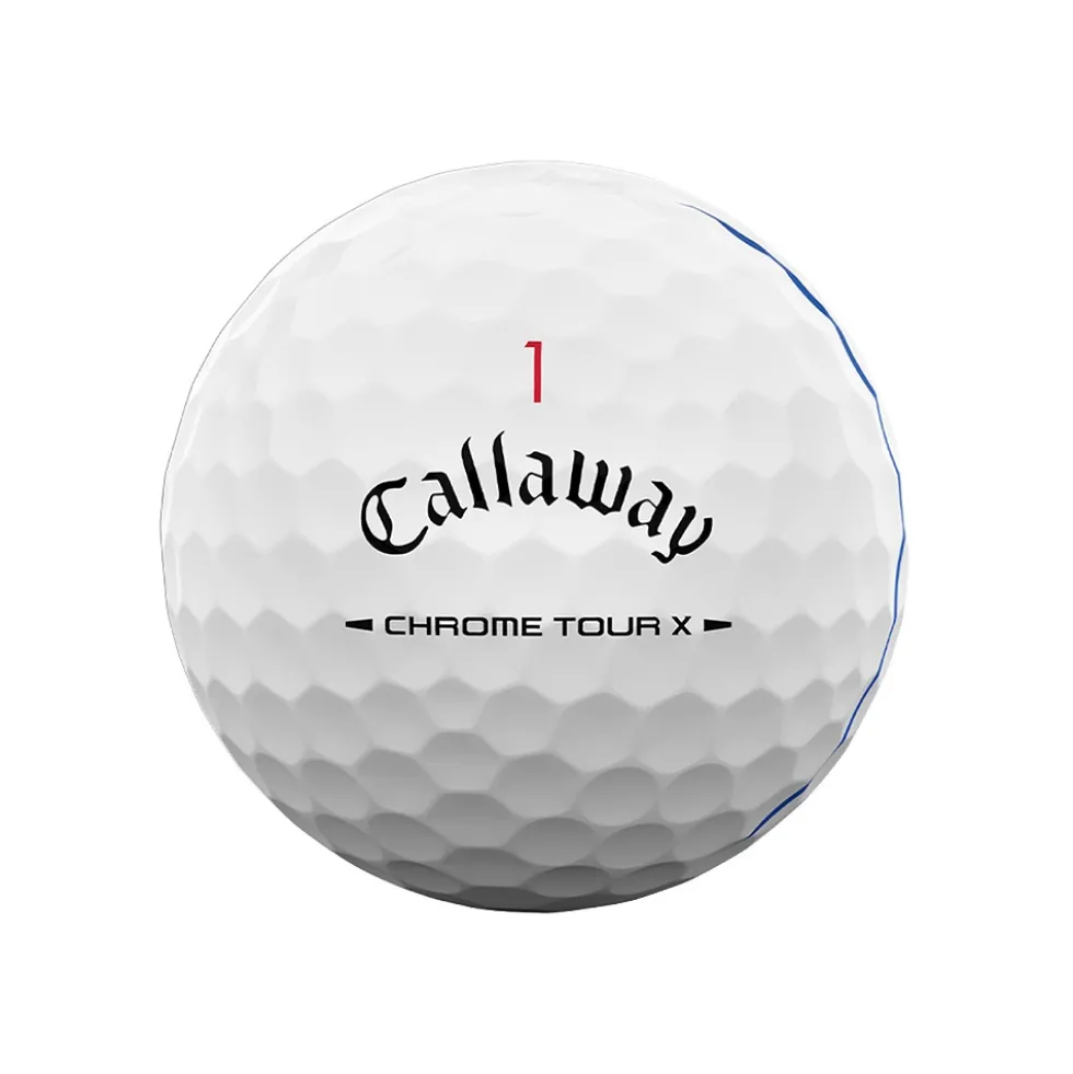 Chrome Tour X Triple Track Golfball Hvit