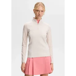 Cindy Quarter Zip Midlayer Dame Moonbeam
