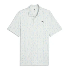 Cloudspun Argyle Bloom Pique Herre Hvit/Lyseblå