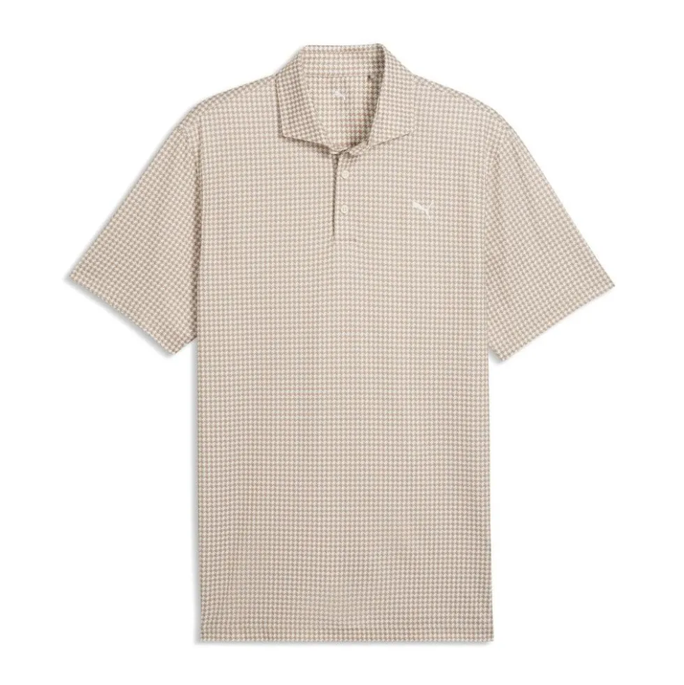 Cloudspun Mono Check Pique Herre Hvit/Beige