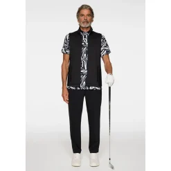 Dane Hybrid Strikket Zip Vest Herre Svart