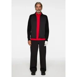 Devin Hybrid Strikket Zip Jakke Herre Svart