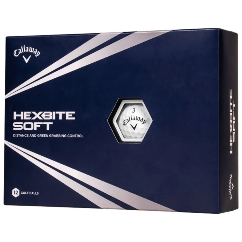 HEX Bite Soft 3-lags Golfball Hvit