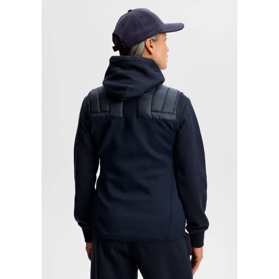 Holma Quilt Hybrid Vest Dame Navy