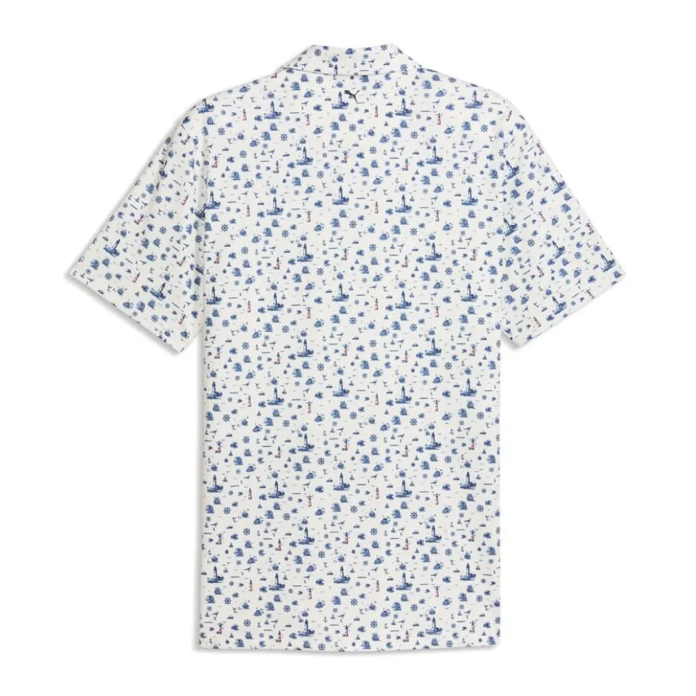 MATTR Lighthouse Pique Herre Hvit/Navy