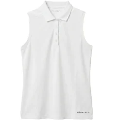 Miriam Sleeveless Pique Dame Hvit