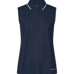 Miriam Sleeveless Pique Dame Navy
