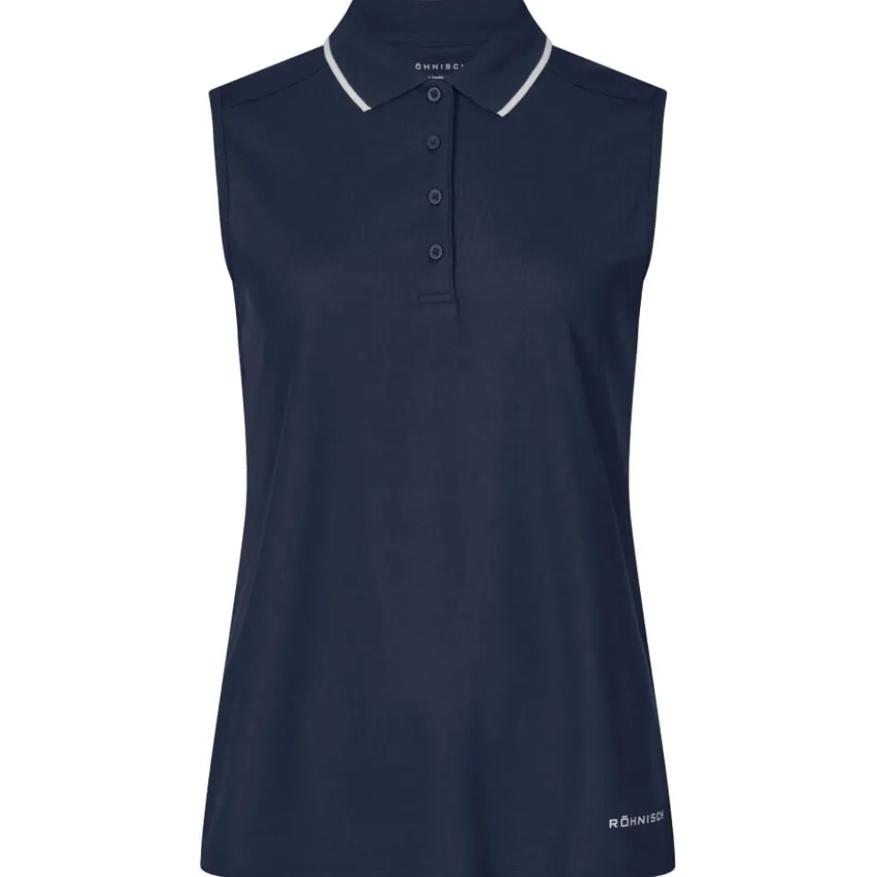 Miriam Sleeveless Pique Dame Navy