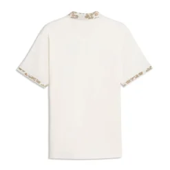 Modalon Floral Rib Pique Herre Hvit/Beige