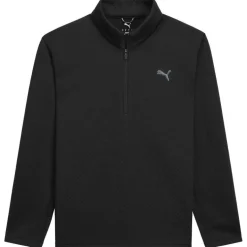 Pebble 1/4 Zip Genser Herre Svart