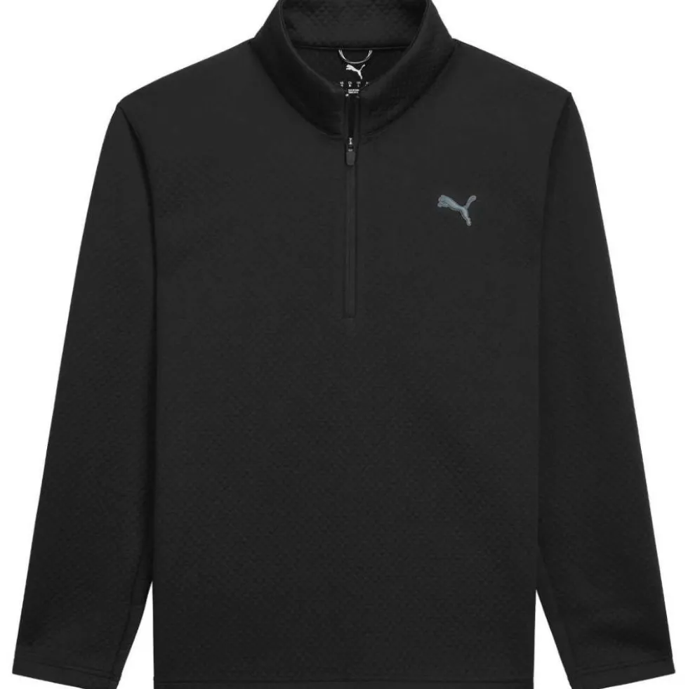 Pebble 1/4 Zip Genser Herre Svart