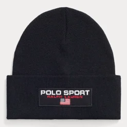 Polo Sport Rib-Knit Beanie Black