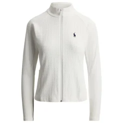 RLX Cable Knit Full Zip Genser Dame Hvit