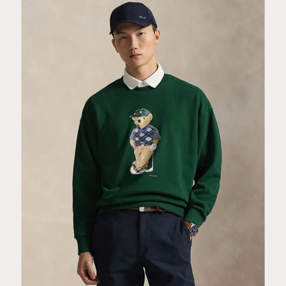 RLX Relaxed Fit Polo Bear Genser Herre Grønn
