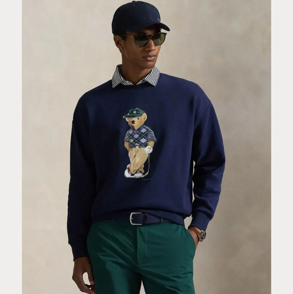 RLX Relaxed Fit Polo Bear Genser Herre Navy