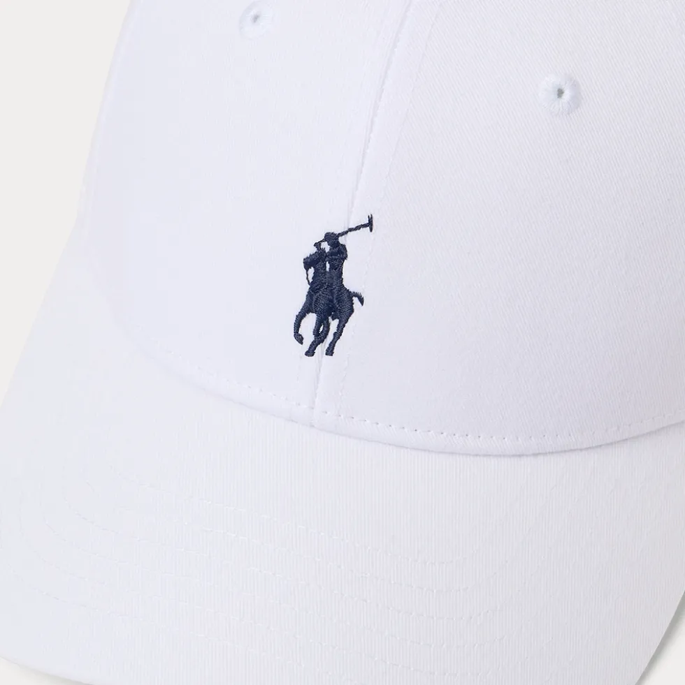 RLX Signature Pony Twill Sports Caps Hvit
