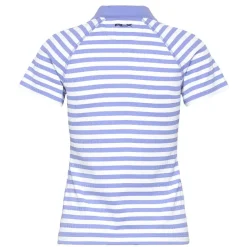 RLX Striped Cable Quarter Zip Pique Dame Blå/Hvit