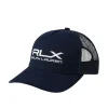 RLX Twill Trucker Caps Navy