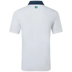 Star Geo Trim Pique Herre Hvit/Navy