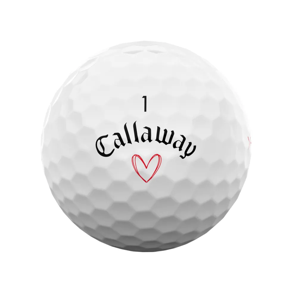 Supersoft Love Golfball Hvit