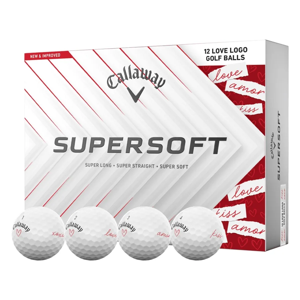 Supersoft Love Golfball Hvit