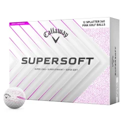Supersoft Splatter 360 Golfball Rosa