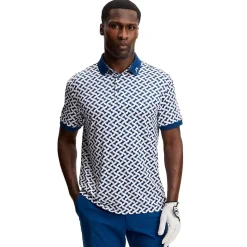 Tour Tech Print Pique Herre Ladder Estate White