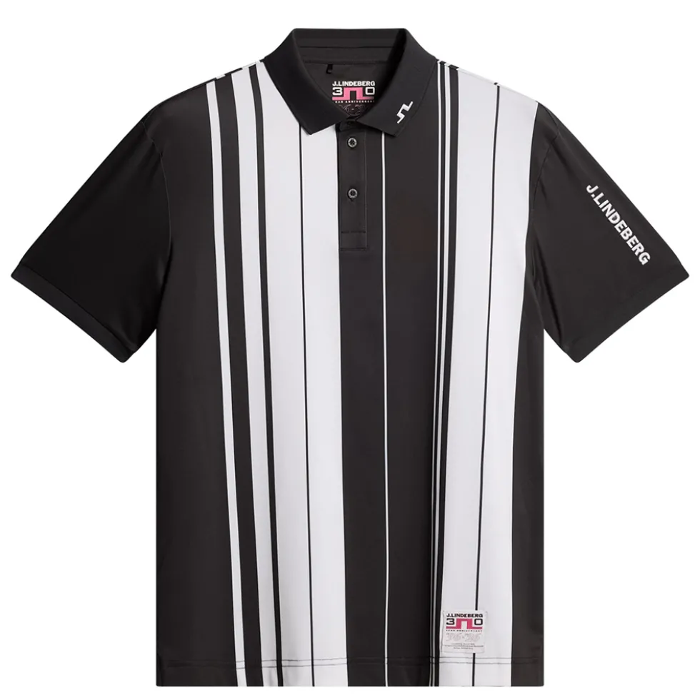 30Y Tour Tech Striped Pique Herre Stripe Placement Graphic