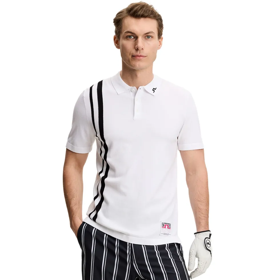 30Y Wallis Knit Pique Herre Hvit