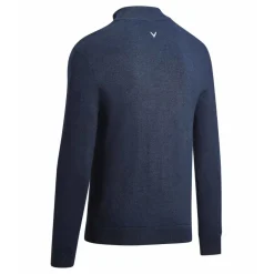 1/4 Zip Wind Stop Genser Herre Navy